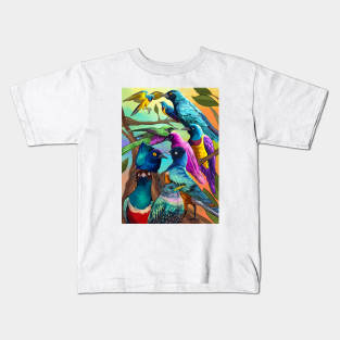 Exotic Birds Kids T-Shirt